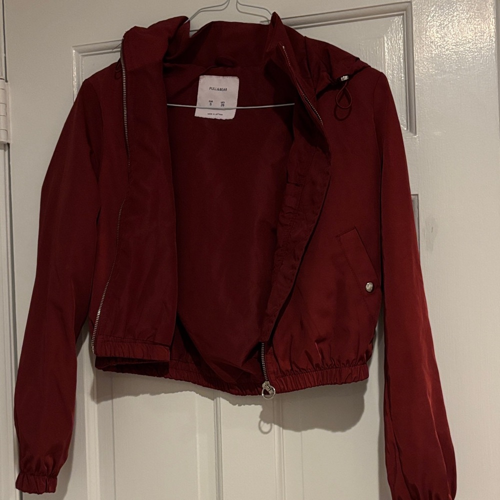 Women's Red Bomber Jacket